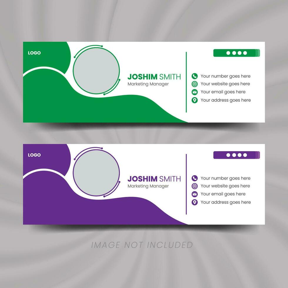 PROFESSIONAL EMAIL SIGNATURE DESIGN vector