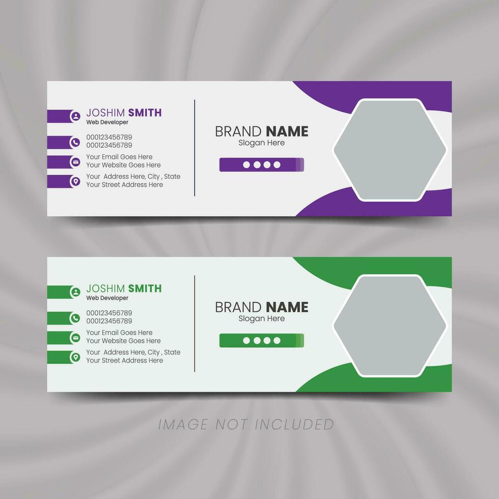 PROFESSIONAL EMAIL SIGNATURE DESIGN vector
