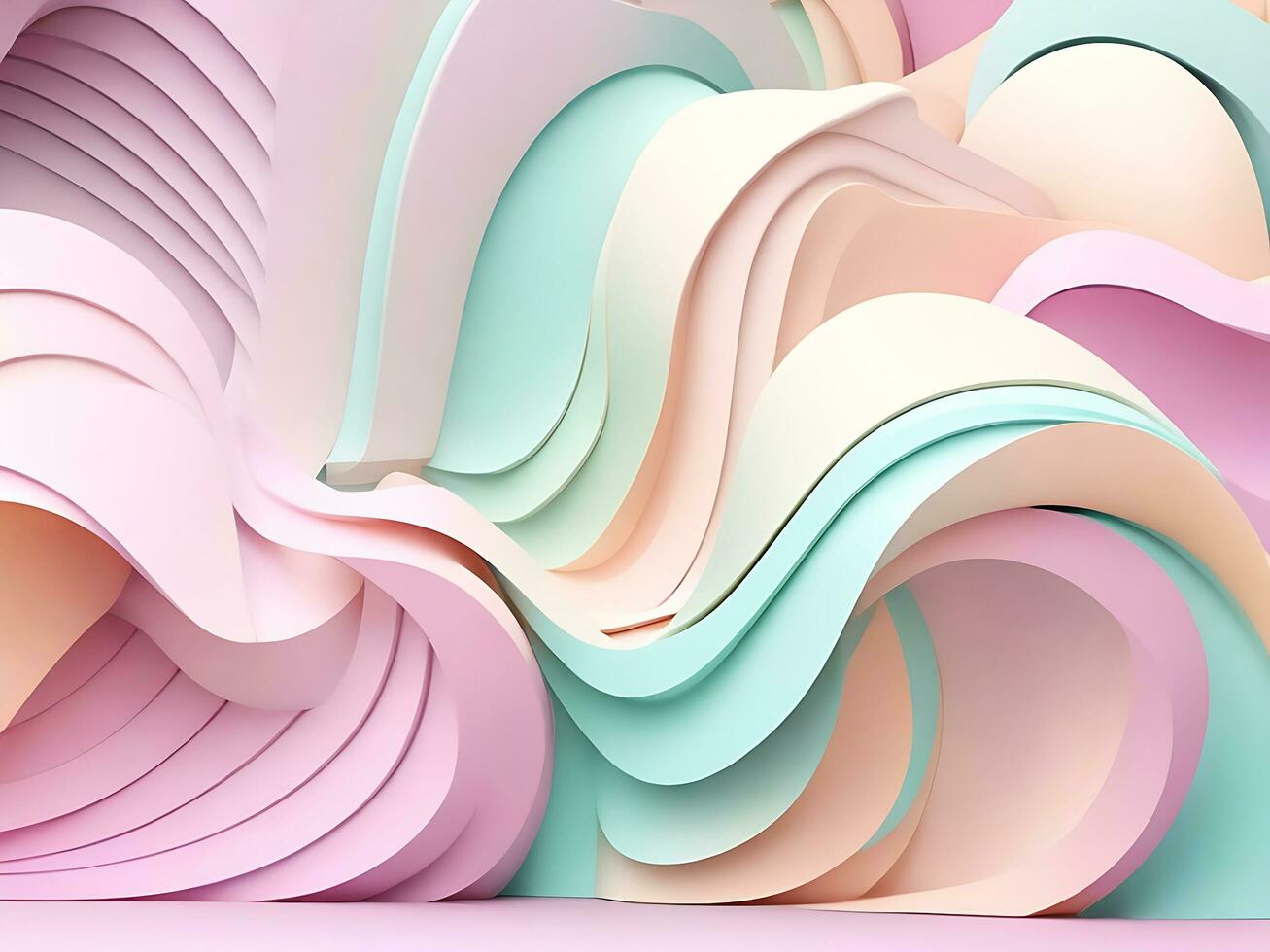 Holographic colorful 3d gradient abstrack background wallpaper or banner. ai generated photo