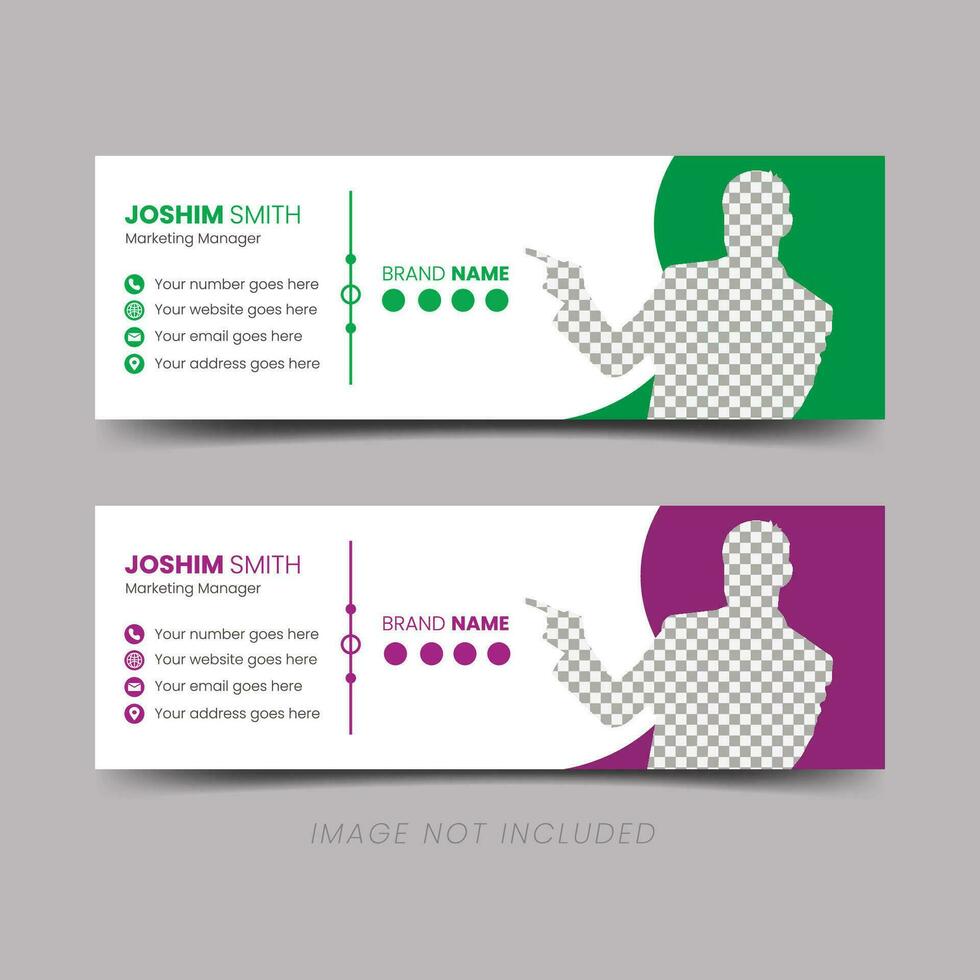 PROFESSIONAL EMAIL SIGNATURE DESIGN vector