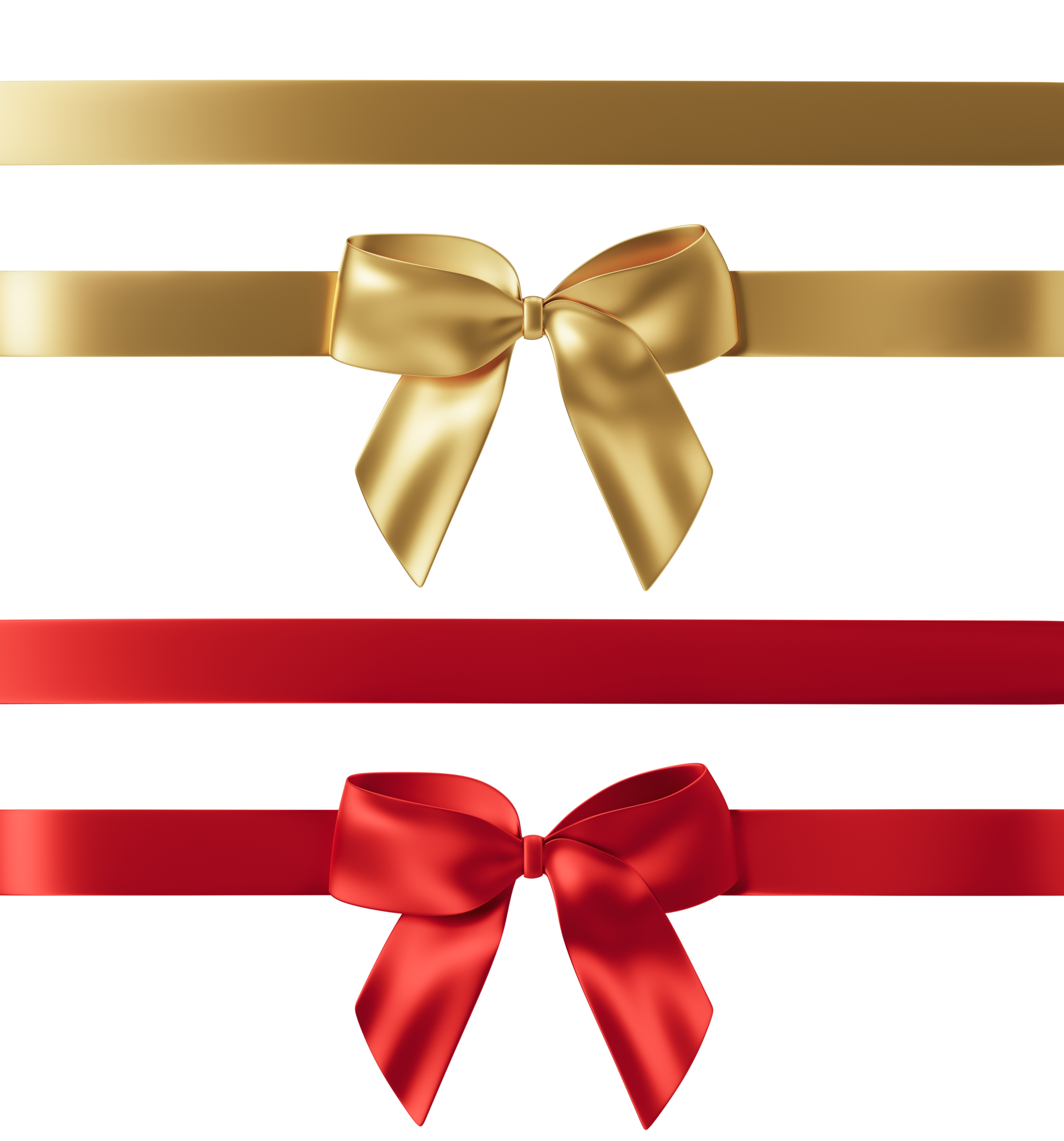 Red gift Ribbon Bow on transparent background PNG - Similar PNG