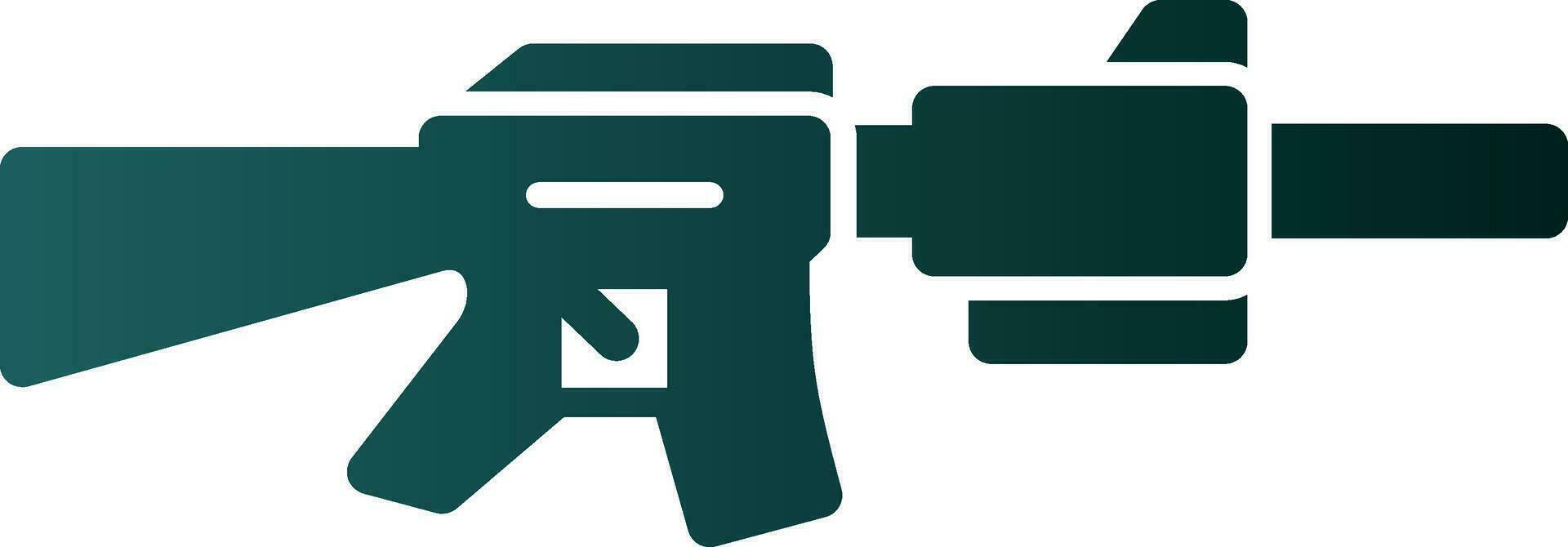 diseño de icono de vector de rifle