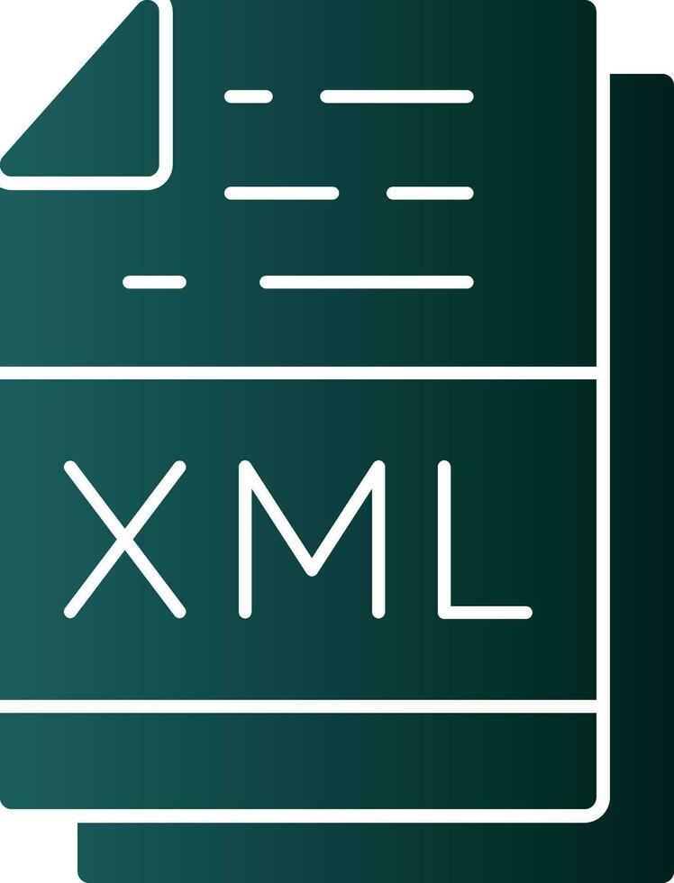 Xml File Format Vector Icon Design