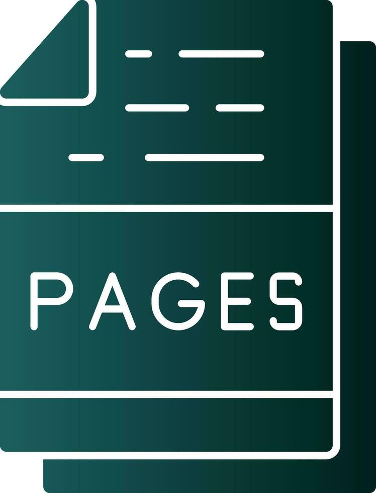 Pages File Format Vector Icon Design