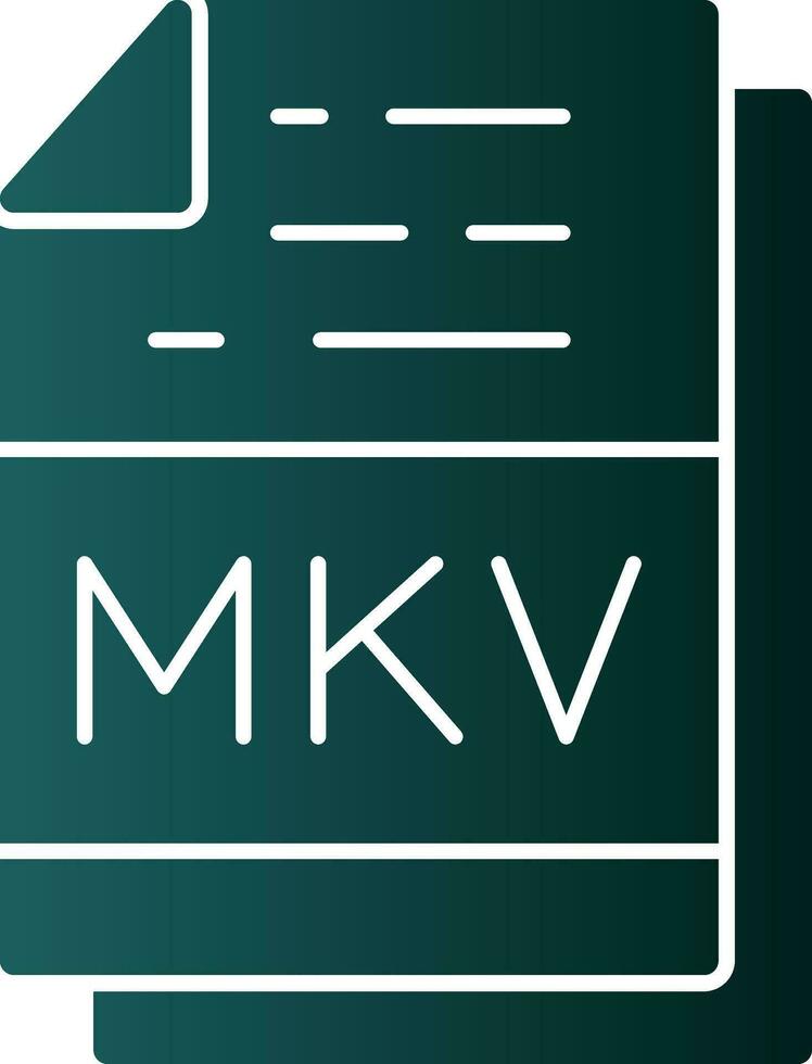 Mkv Vector Icon Design