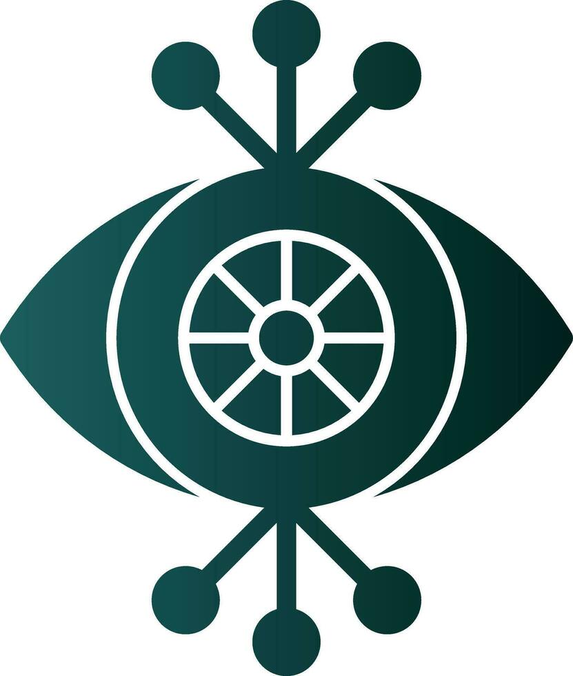 Cyber eye Vector Icon Design