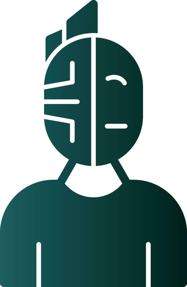 Cyborg Vector Icon Design