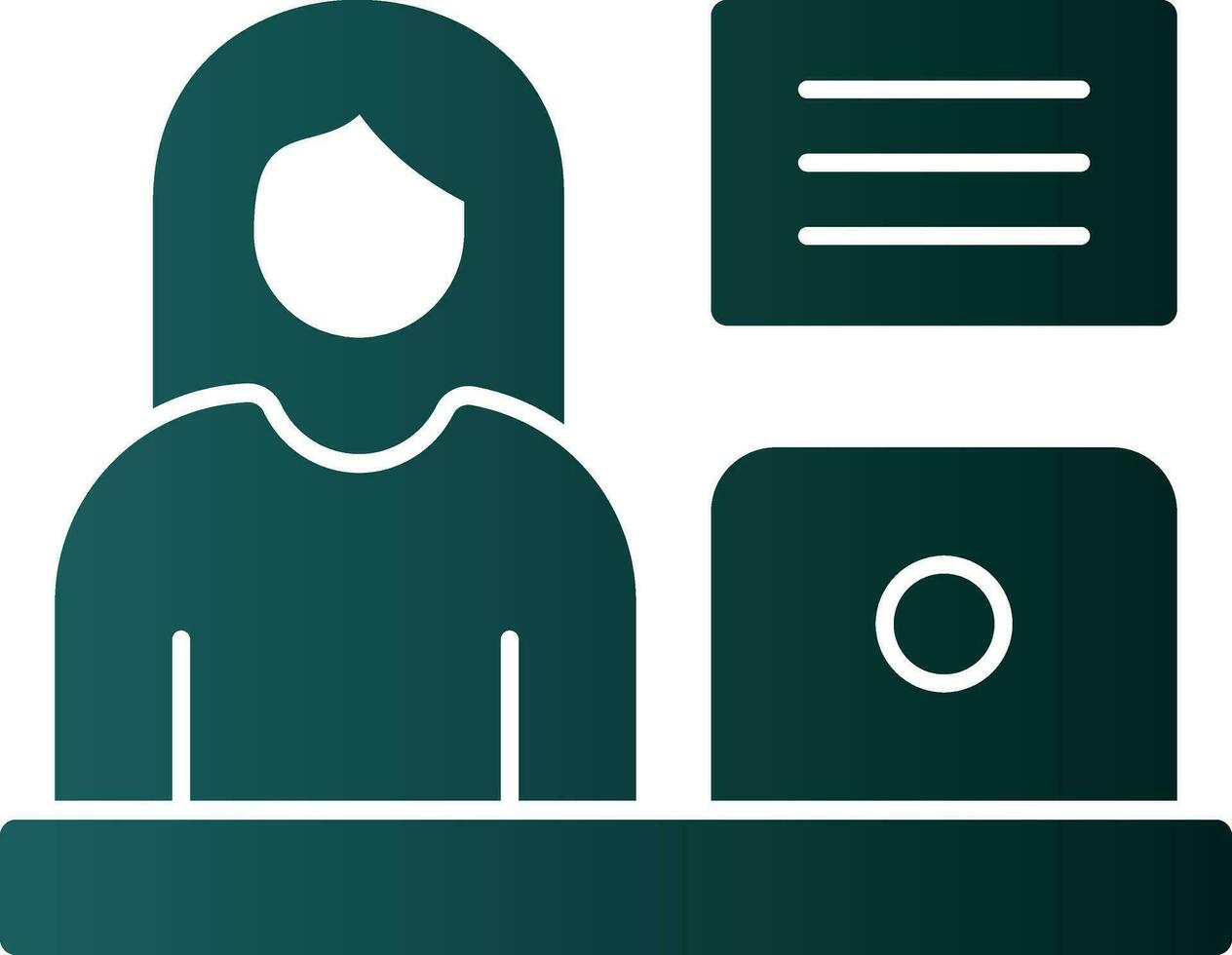 Blogger Vector Icon Design