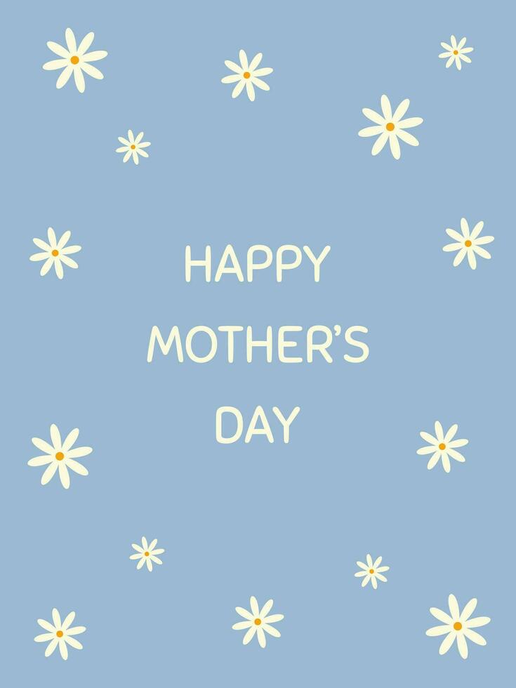 Happy Mother's day greeting card. vector