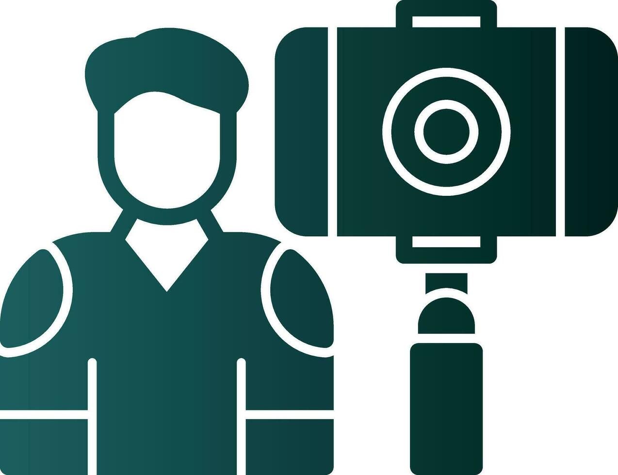 Vlogger Vector Icon Design