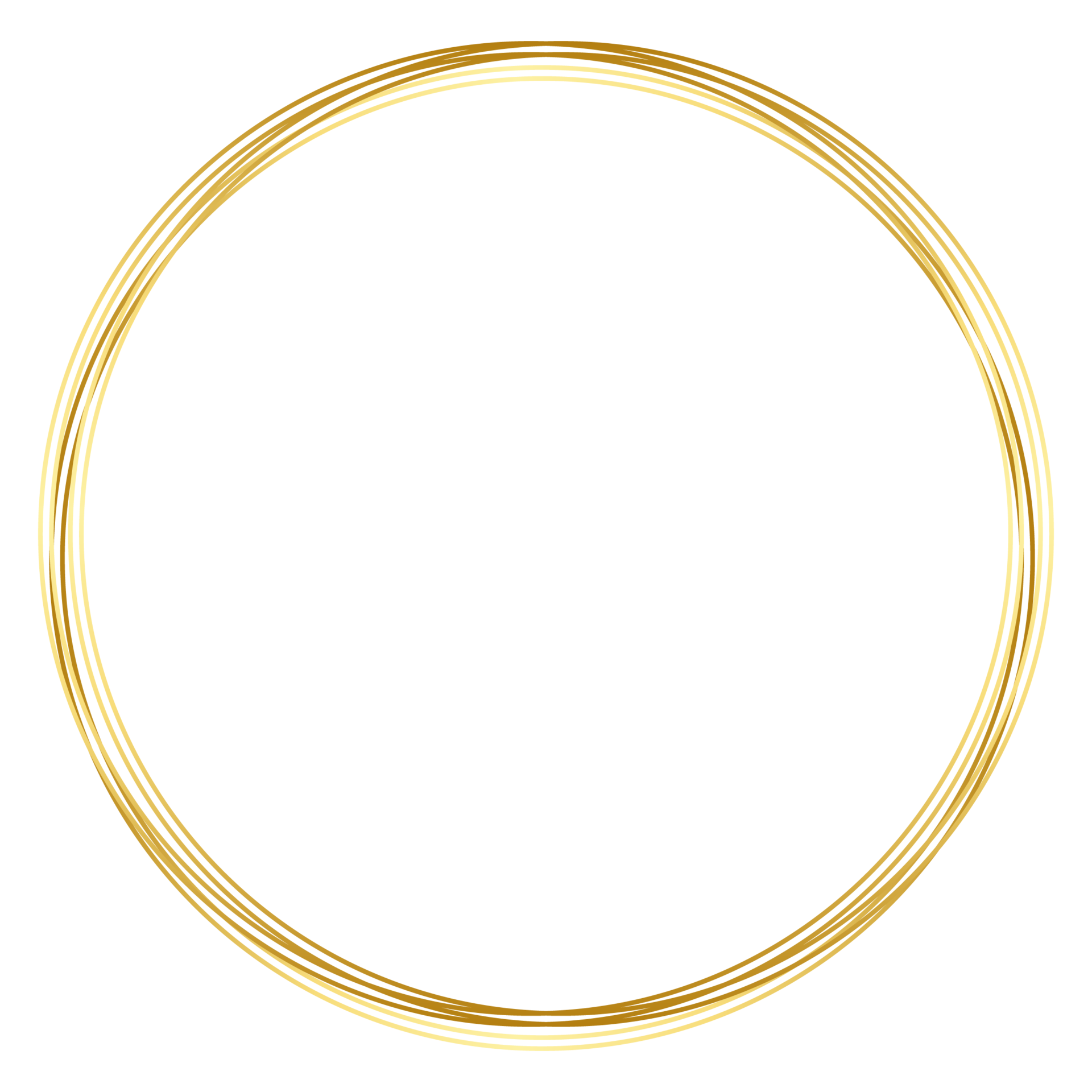 Golden circle frame border clipart 29103487 PNG