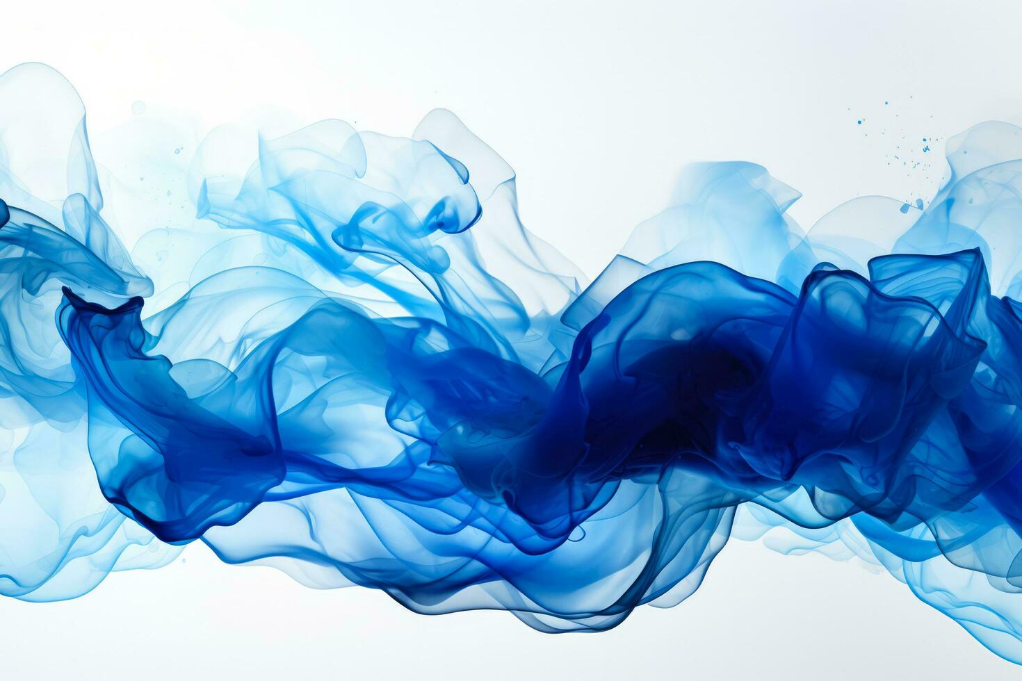 Ink splash cloud in water abstract background with empty space for text photo