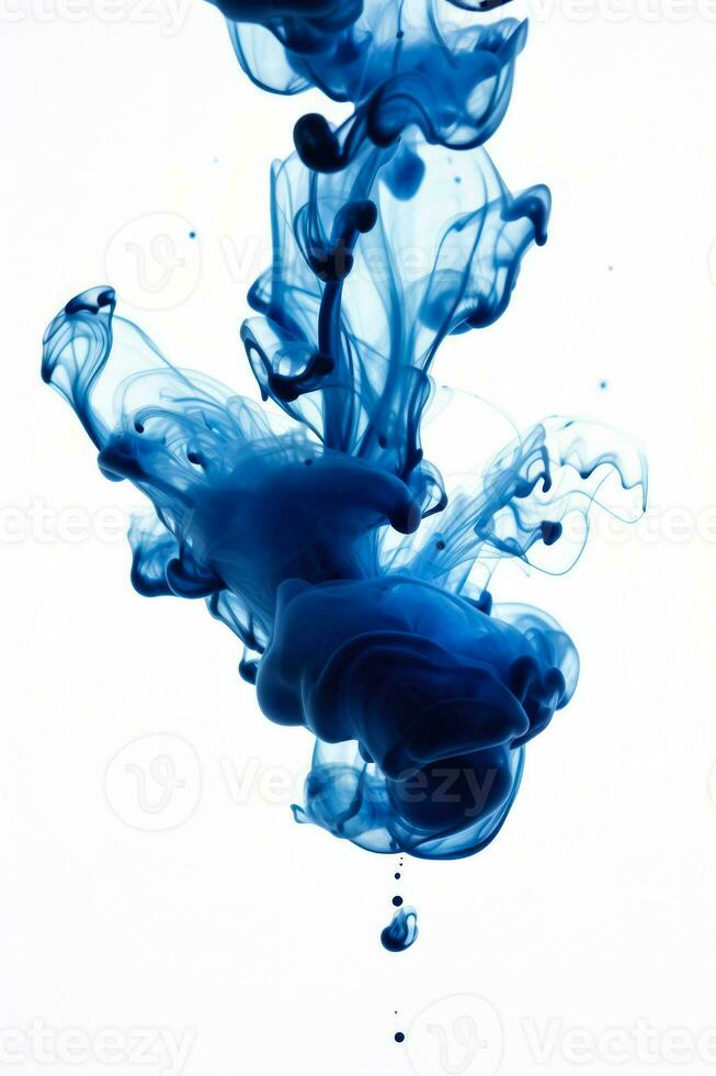 Ink splash cloud in water abstract background with empty space for text photo