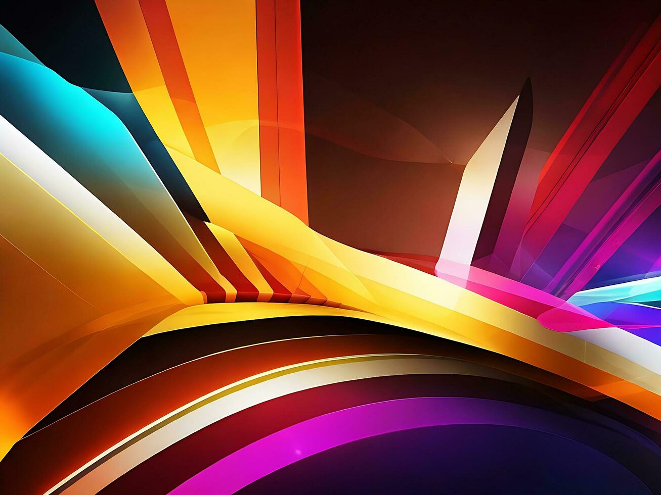 Holographic colorful 3d gradient abstrack background wallpaper or banner. ai generated photo