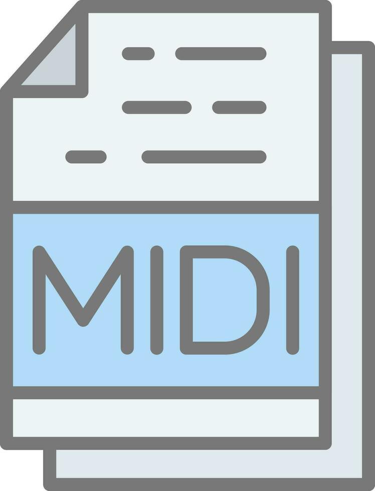 Midi Vector Icon Design