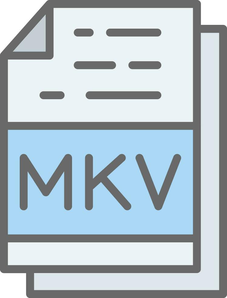 mkv vector icono diseño