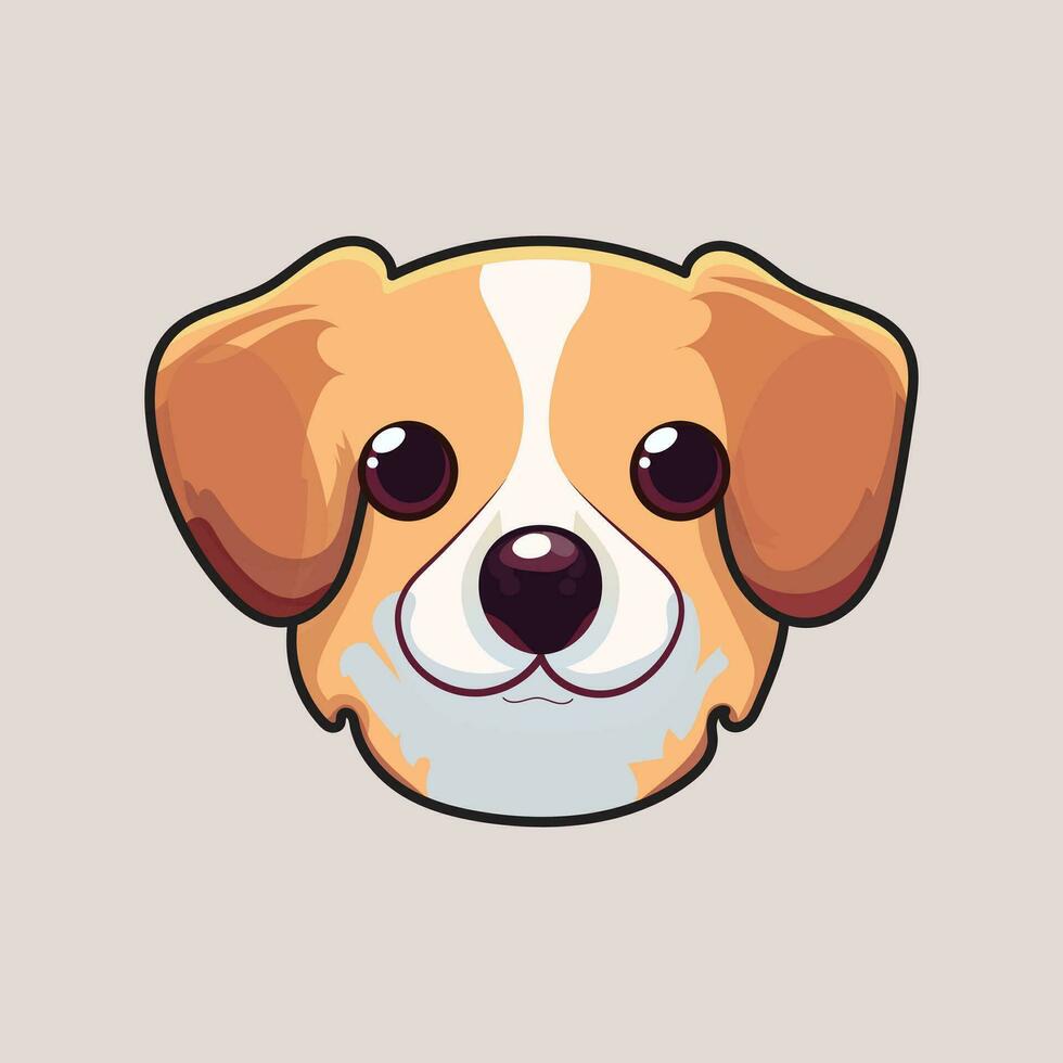 Cute puppy vector art illustration design