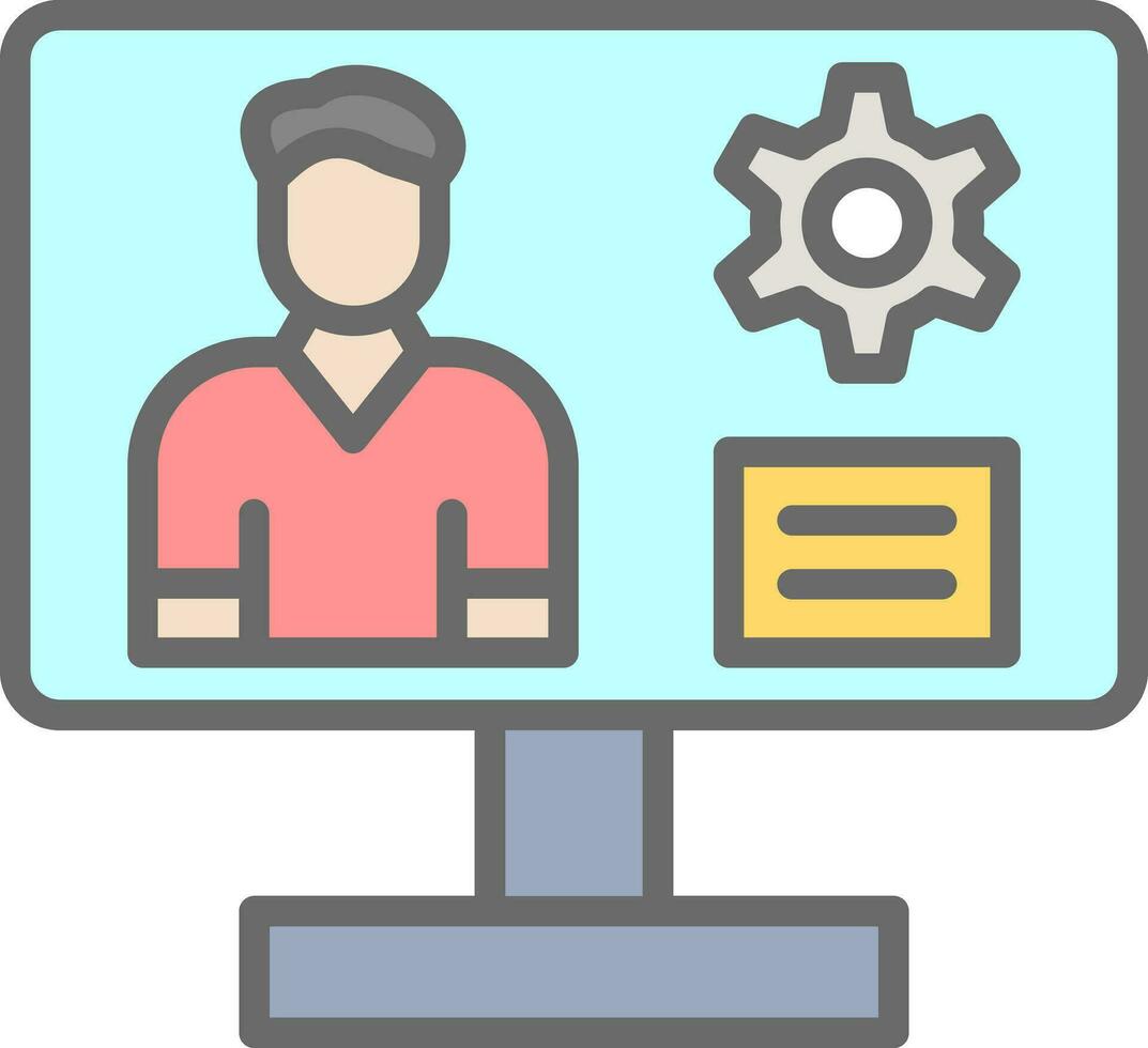 Content management system Vector Icon Design