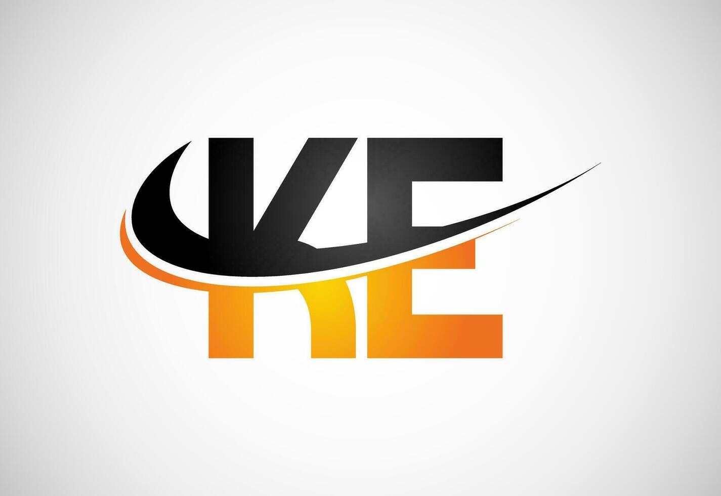 Initial Letter K E Logo Design Vector Template. KE Letter Logo Design