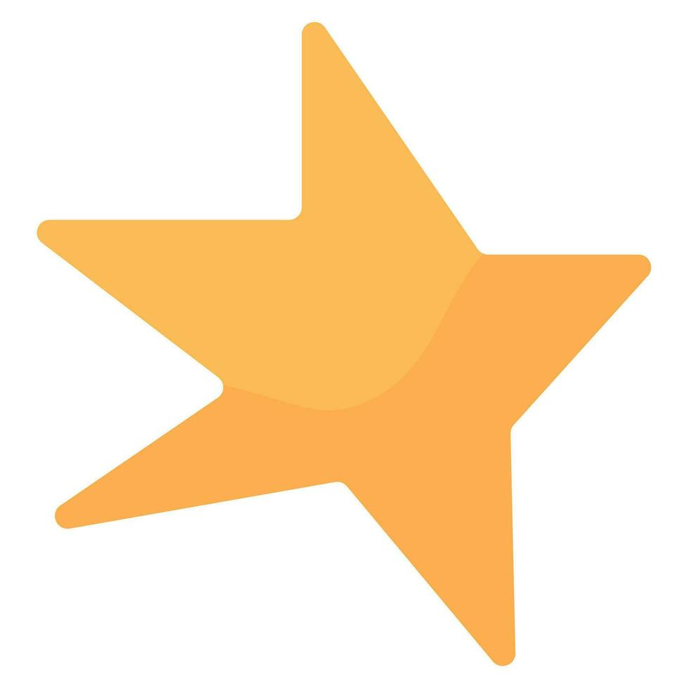 Hand-Drawn Star Element. Vector Icon