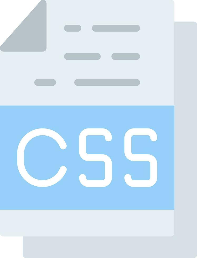 Css File Format Vector Icon Design
