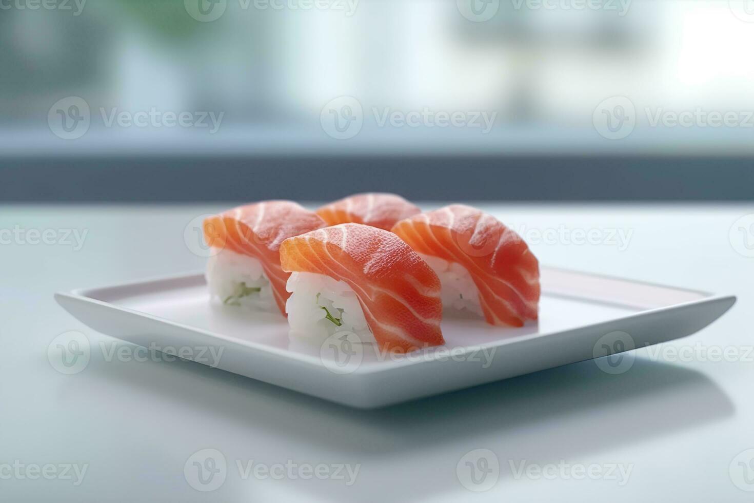 Fresh and delicious sushi AI Generated photo