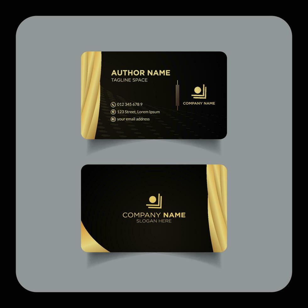 Modern and corporate luxury business card design template or visiting card design vector