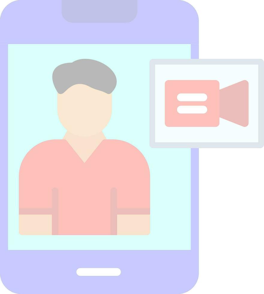 Video chat Vector Icon Design