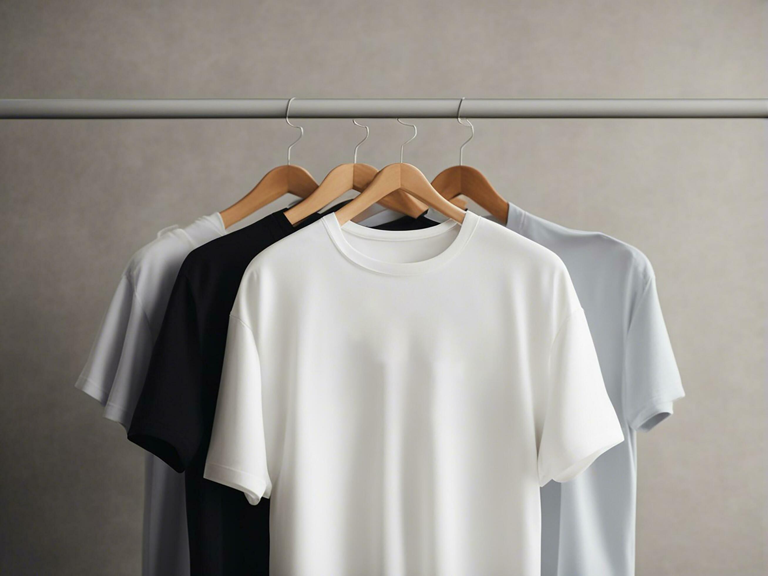 blank white t-shirt photo mockup. generative AI 29104841 Stock Photo at ...