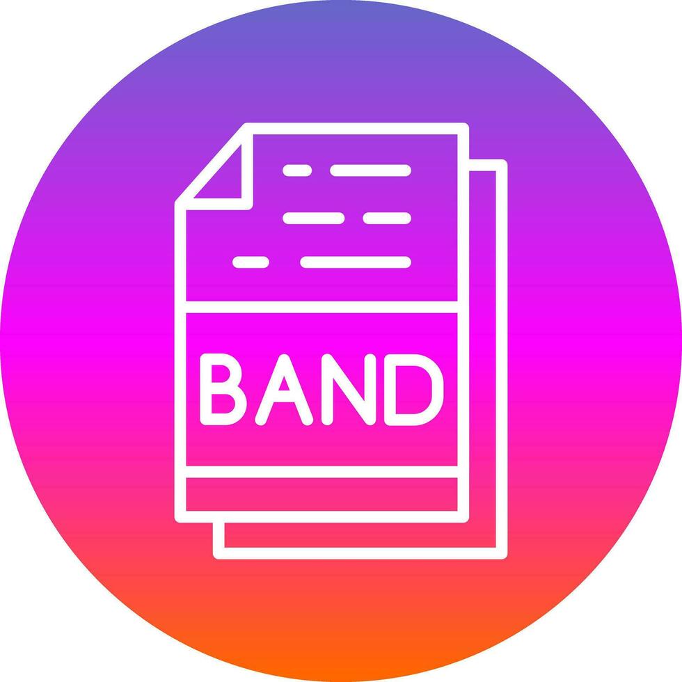 banda vector icono diseño