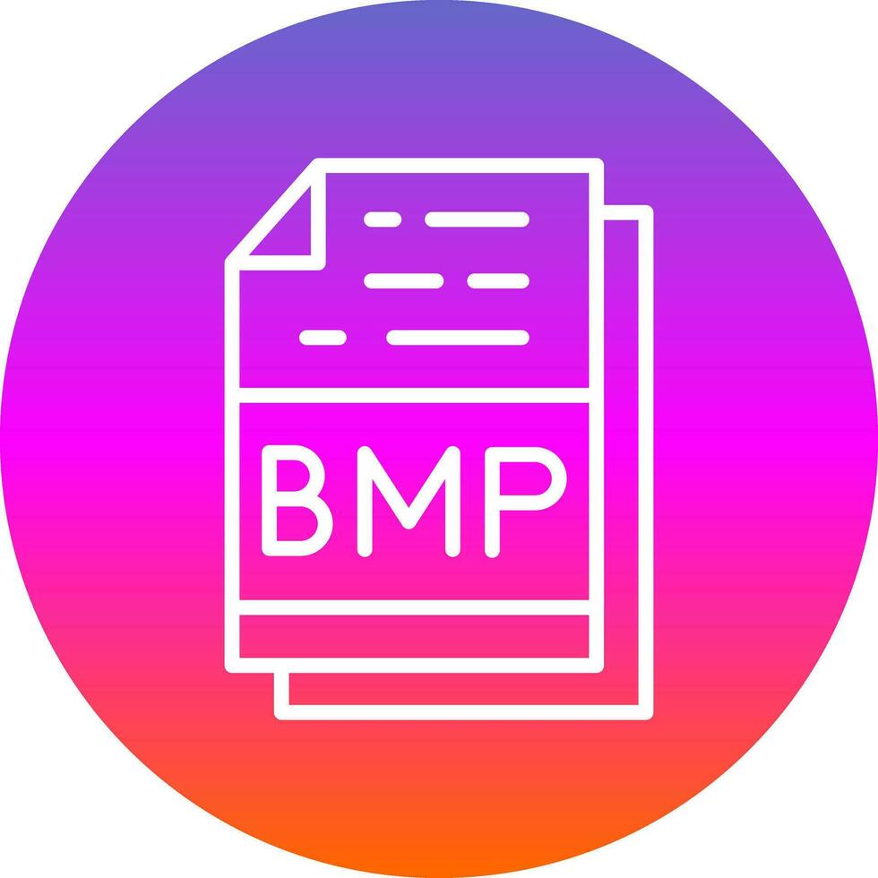 Bmp File Format Vector Icon Design