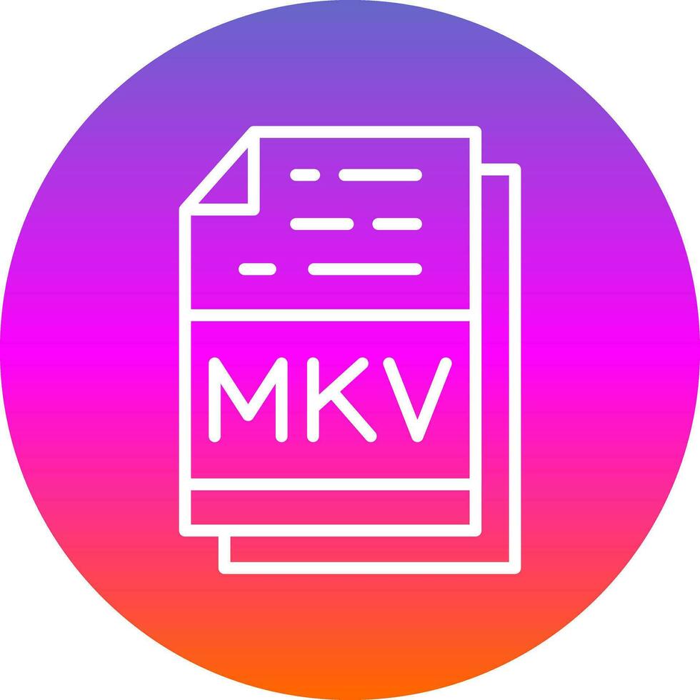 mkv vector icono diseño