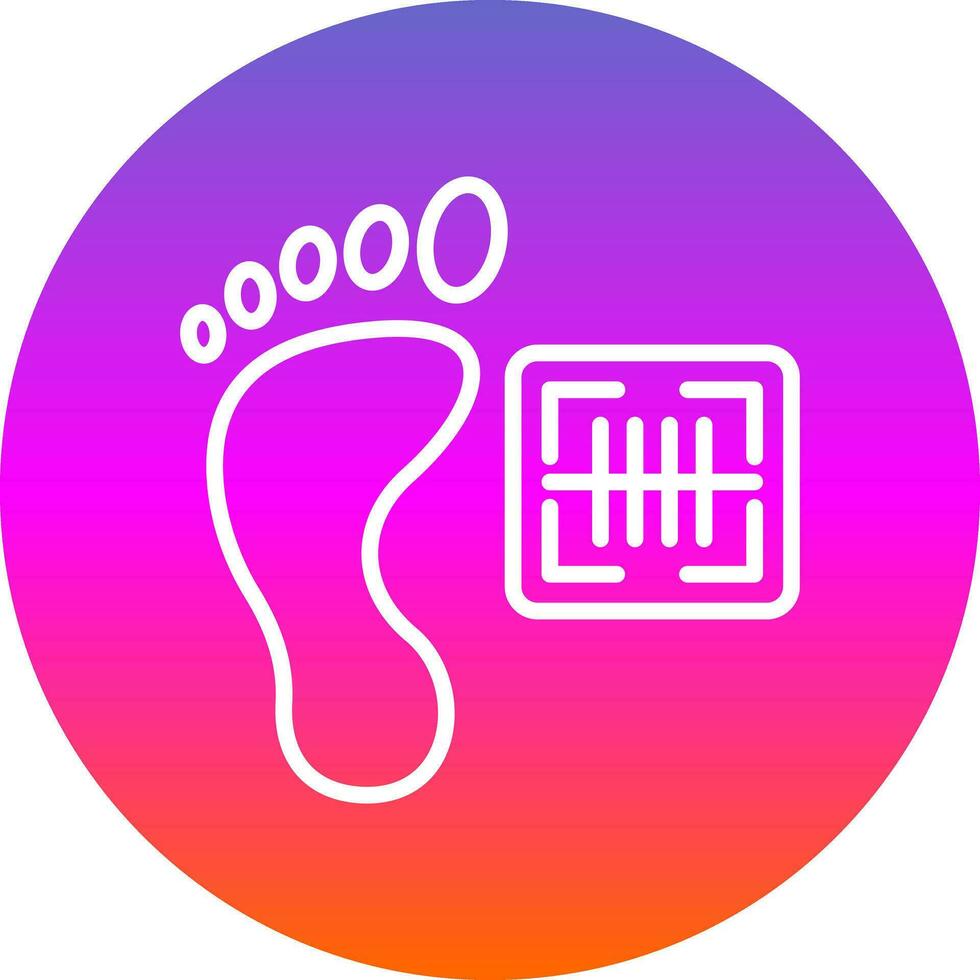 Footprint Vector Icon Design
