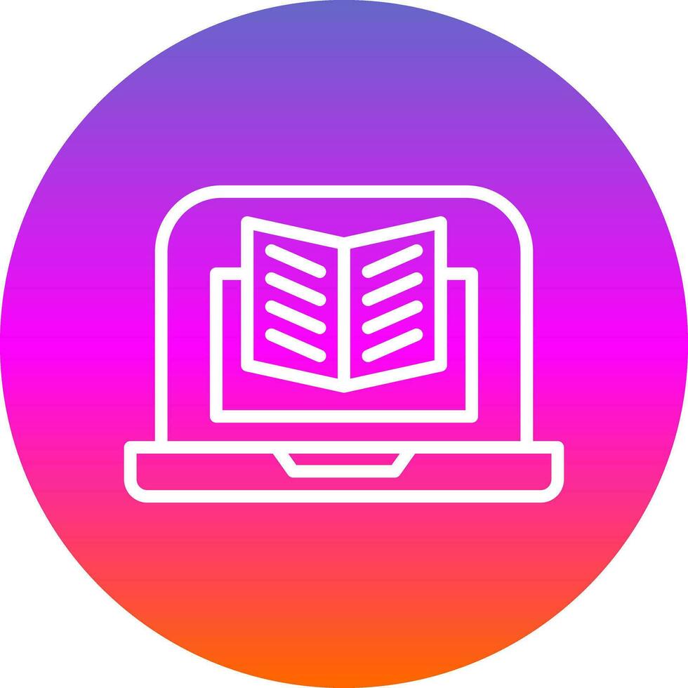 diseño de icono de vector de libro digital