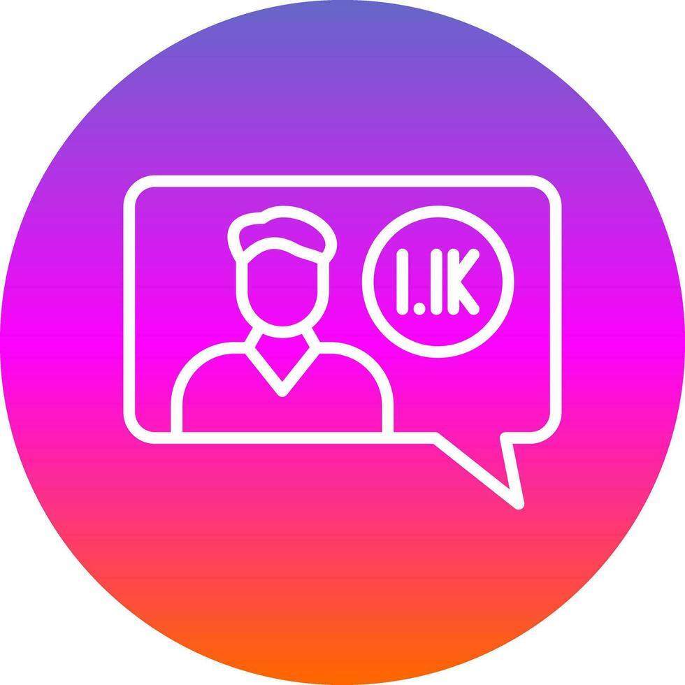 Follower Vector Icon Design