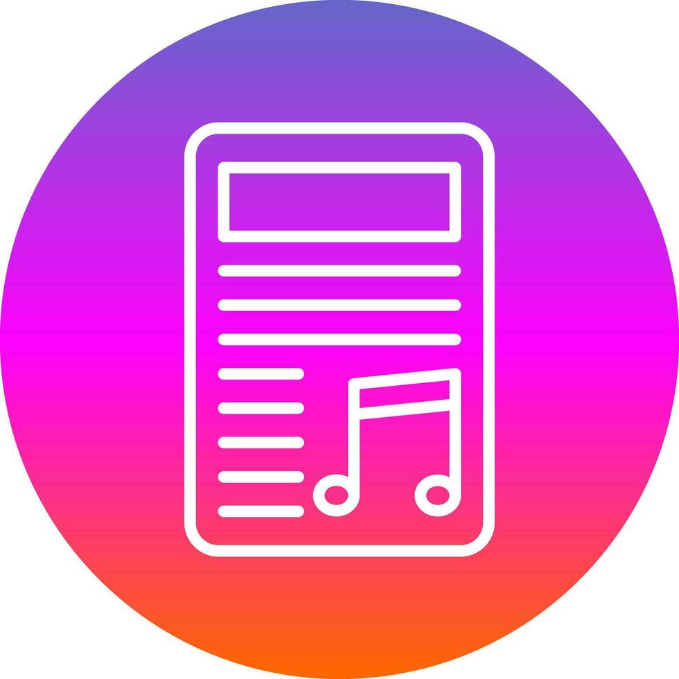 Playlist Vector Icon Design