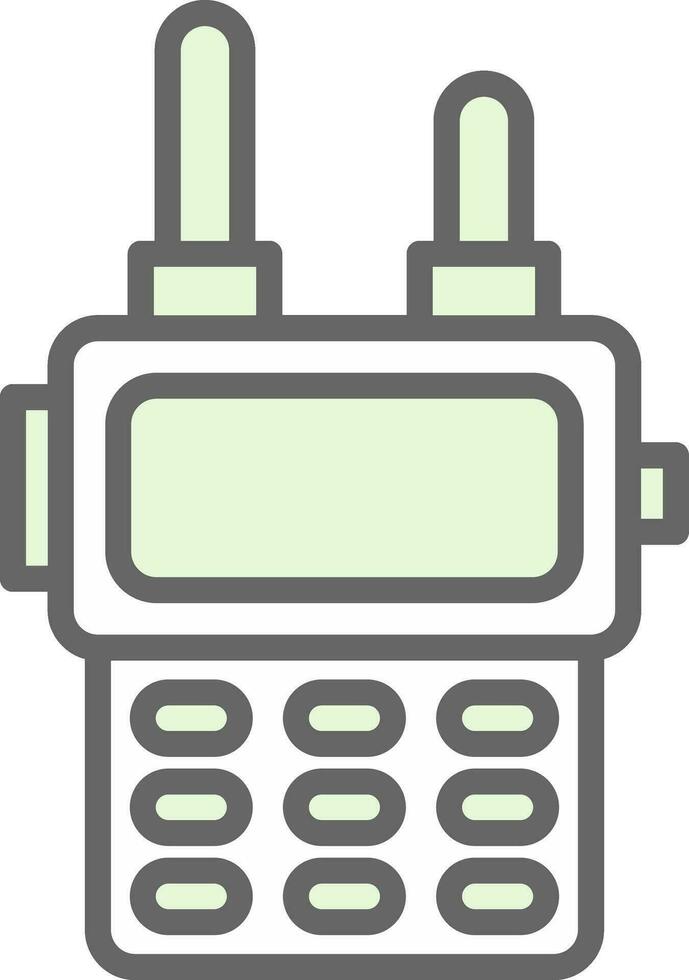 Walkie talkie Vector Icon Design