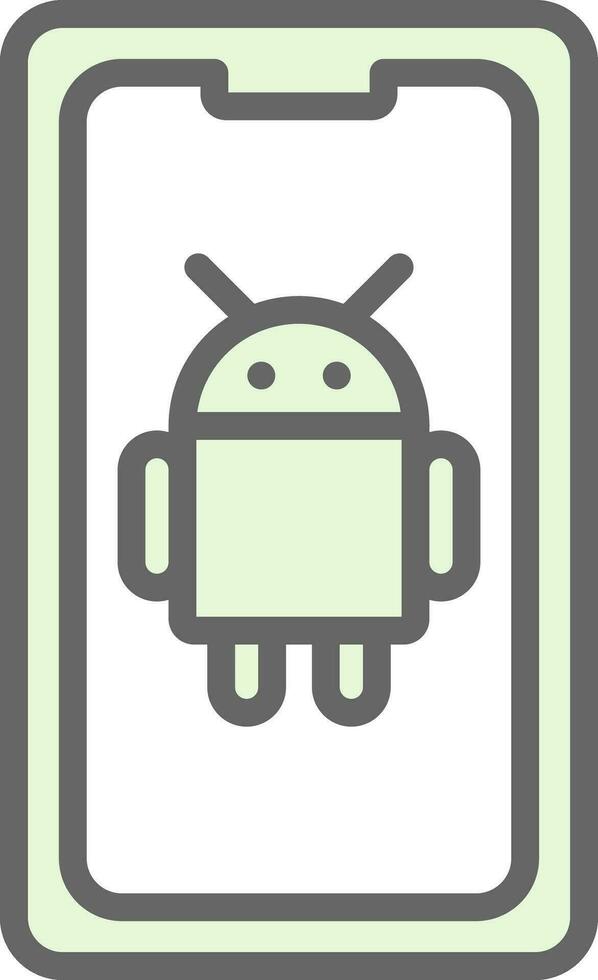 androide vector icono diseño