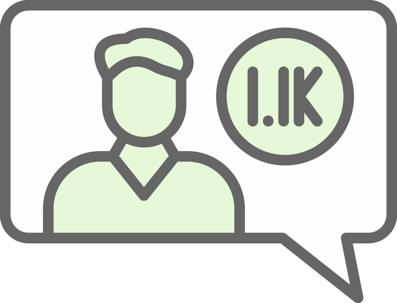 Follower Vector Icon Design