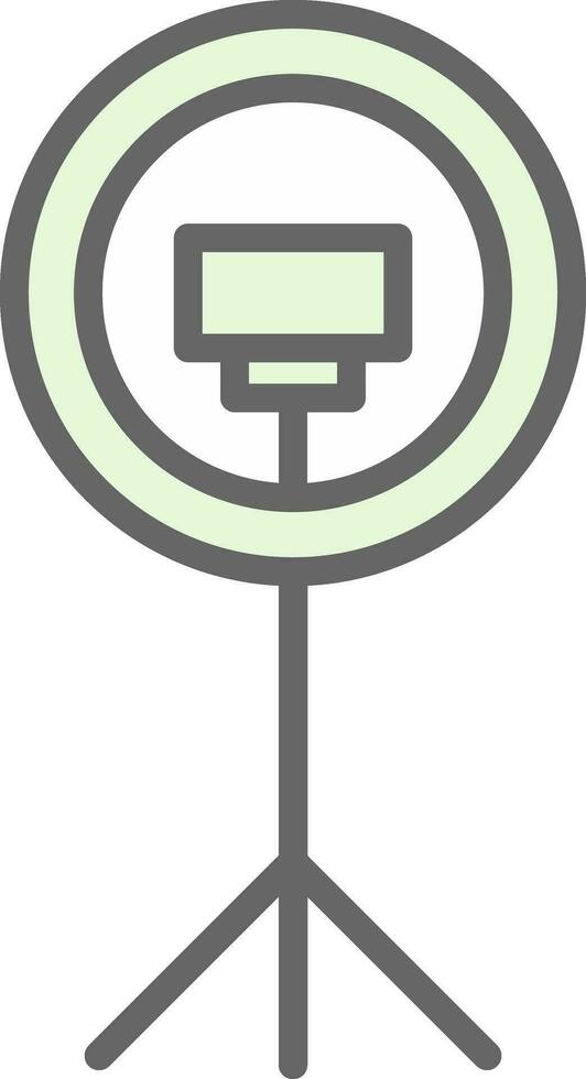 Ring light Vector Icon Design