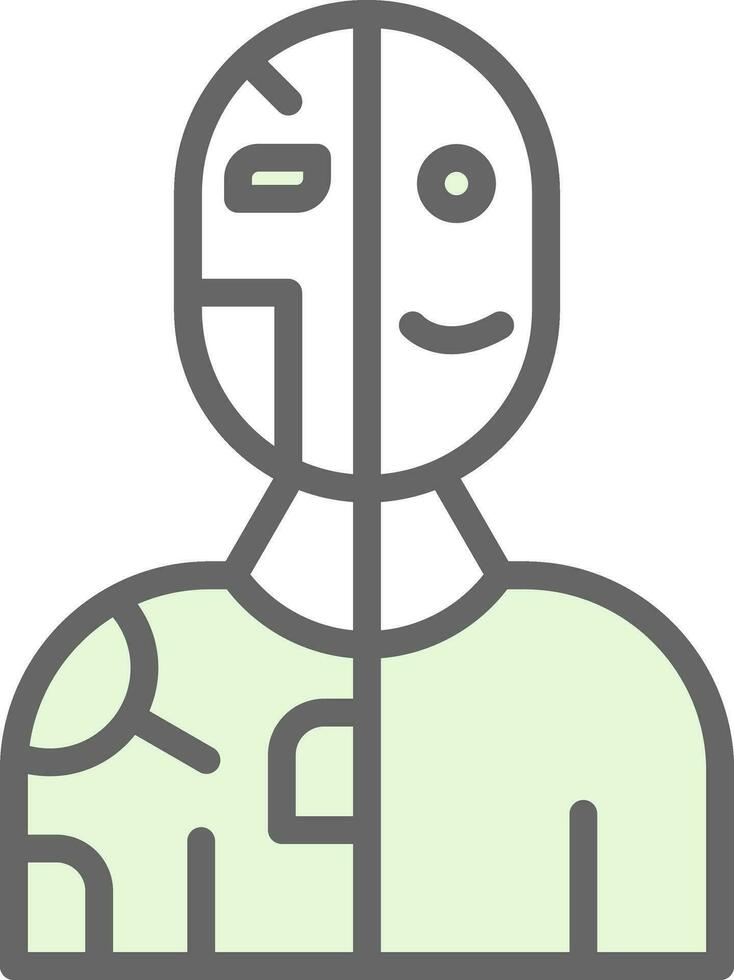 humanoide vector icono diseño