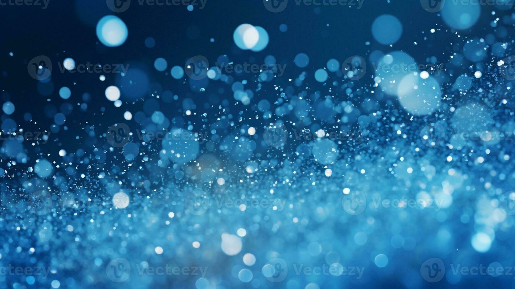 Abstract blur bokeh light blue for background. Generative ai. photo