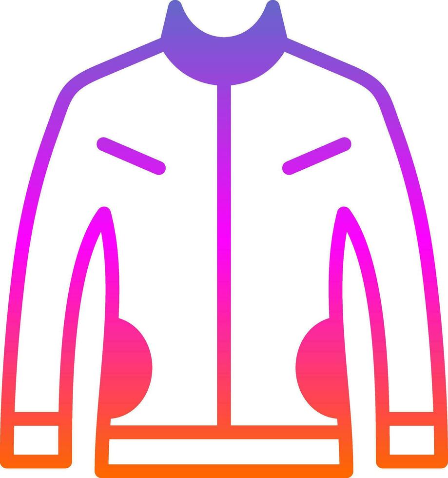 cuero chaqueta vector icono diseño