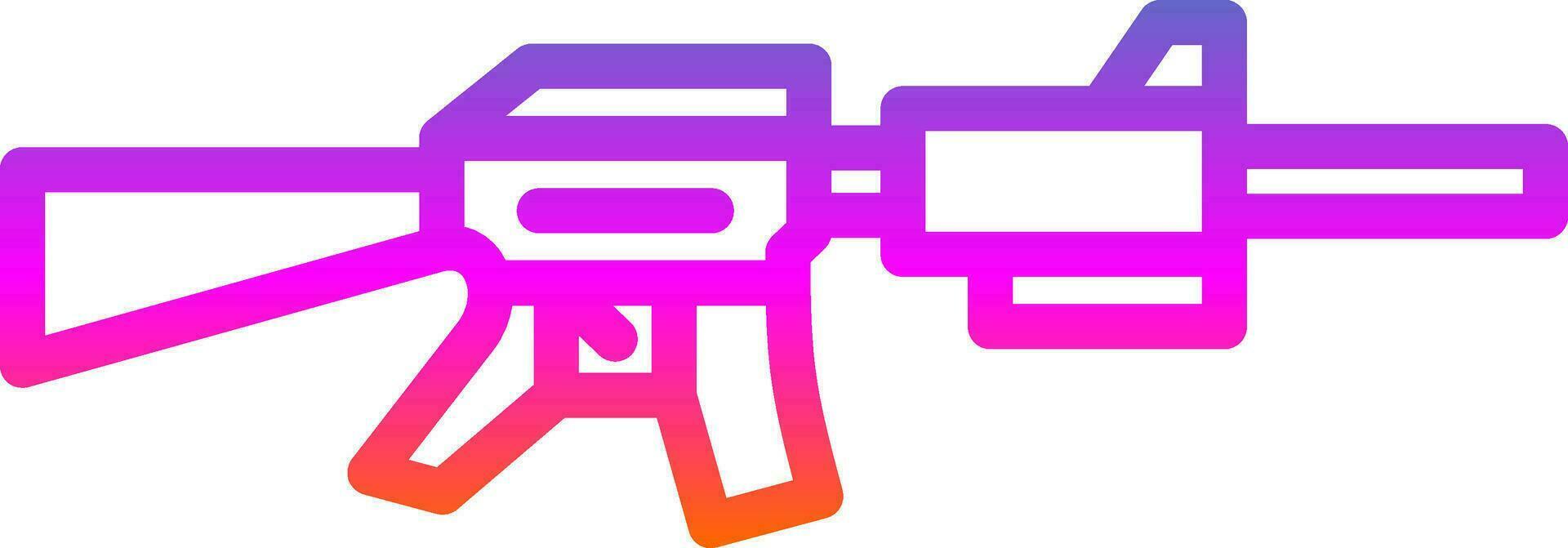 diseño de icono de vector de rifle