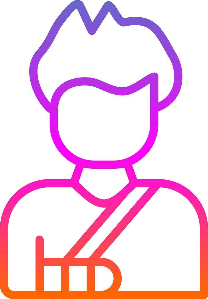 Broken arm Vector Icon Design