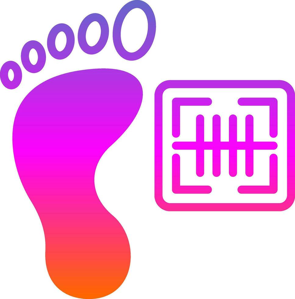 Footprint Vector Icon Design