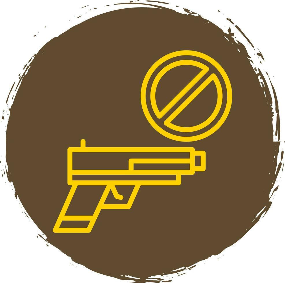 Gun ban Vector Icon Design