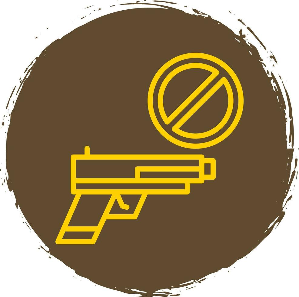 pistola prohibición vector icono diseño