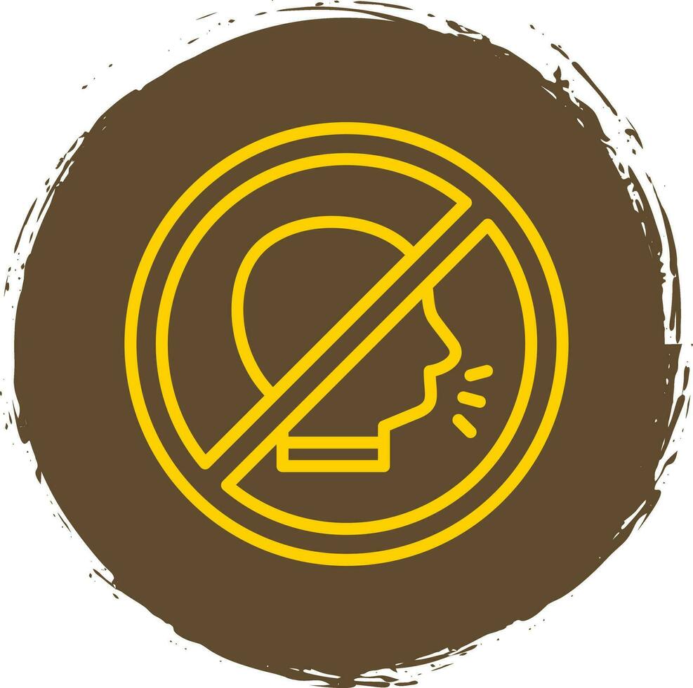 No gritos vector icono diseño