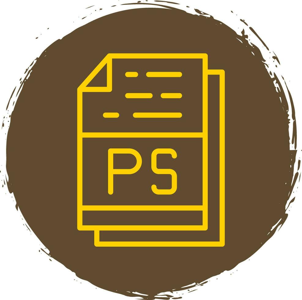 PS File Format Vector Icon Design